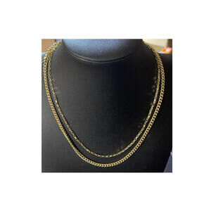 Amber Sceats 18K Gold Plate Two Strand Necklace, Brand New, $119 Retail